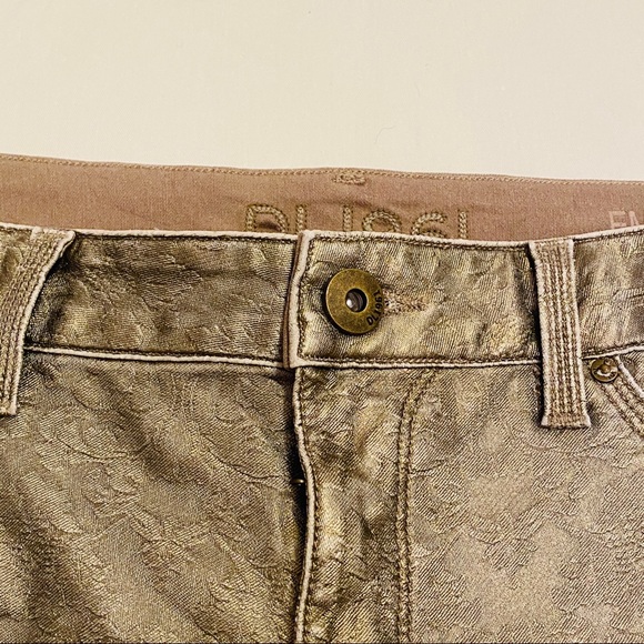 DL 1961 Emma Metallic Gold Jean Legging - Picture 4 of 7
